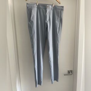 Mens Lululemon ABC Classic-Fit Trouser Warpstreme light blue/grey pants